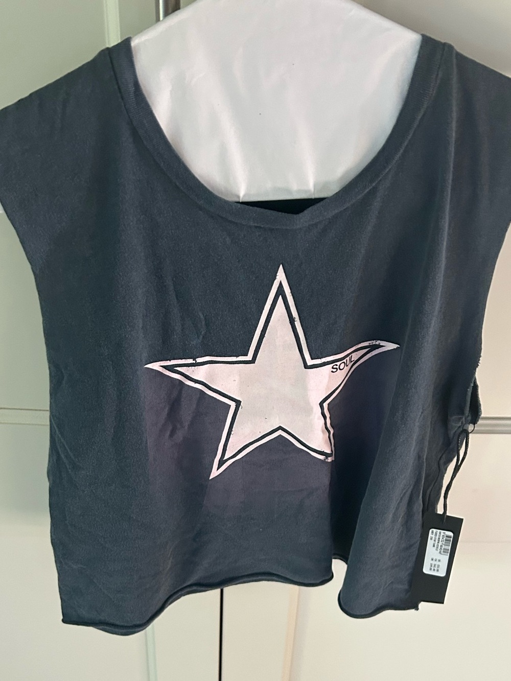NWT! SOUL Sleeveless Star Graphic Crop Top